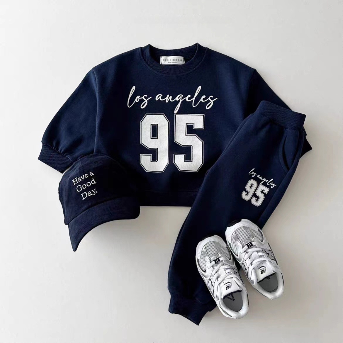 Running Gear Kids - Boys Digit Print Sweatshirt + Pants