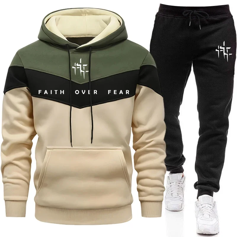 Faith Over Fear Men's Tracksui - Joggers Pants ulasan dan harga