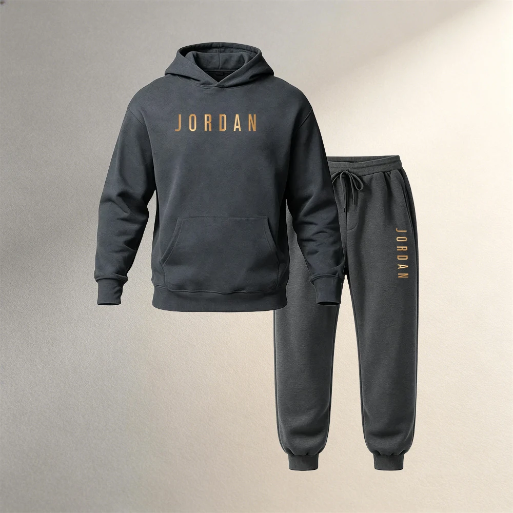 Men's Clothing 2 Piece Pullove - Joggers Pants ulasan dan harga