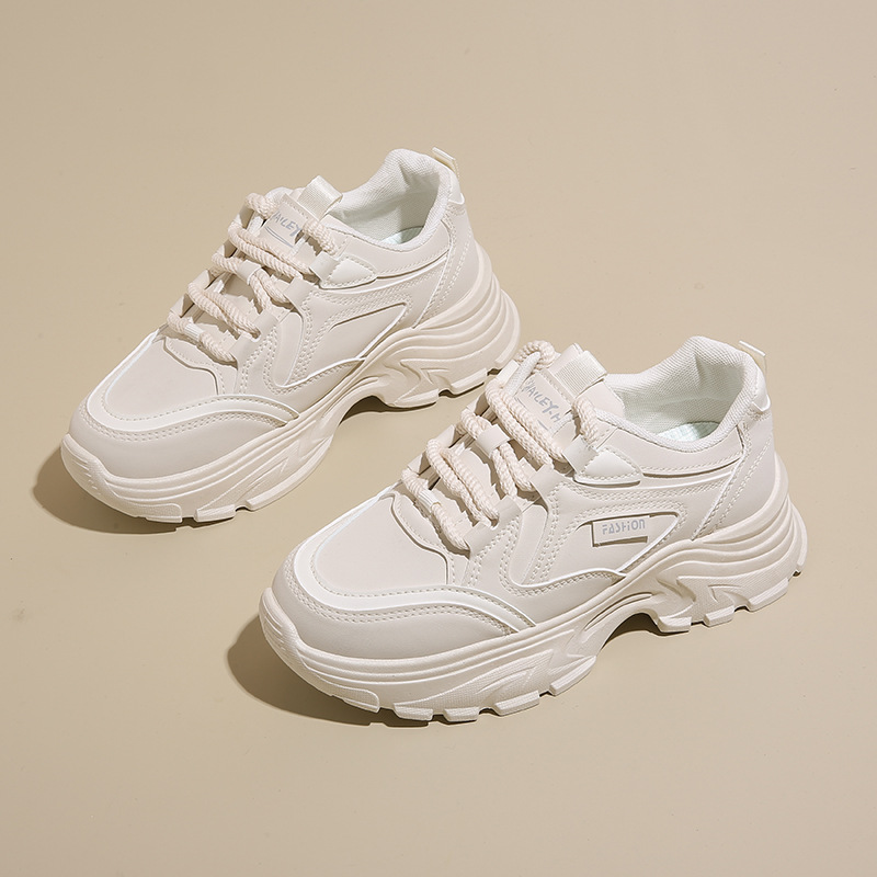 Women's Leather Low-Top Dad Sh - Running Shoes Women ulasan dan harga