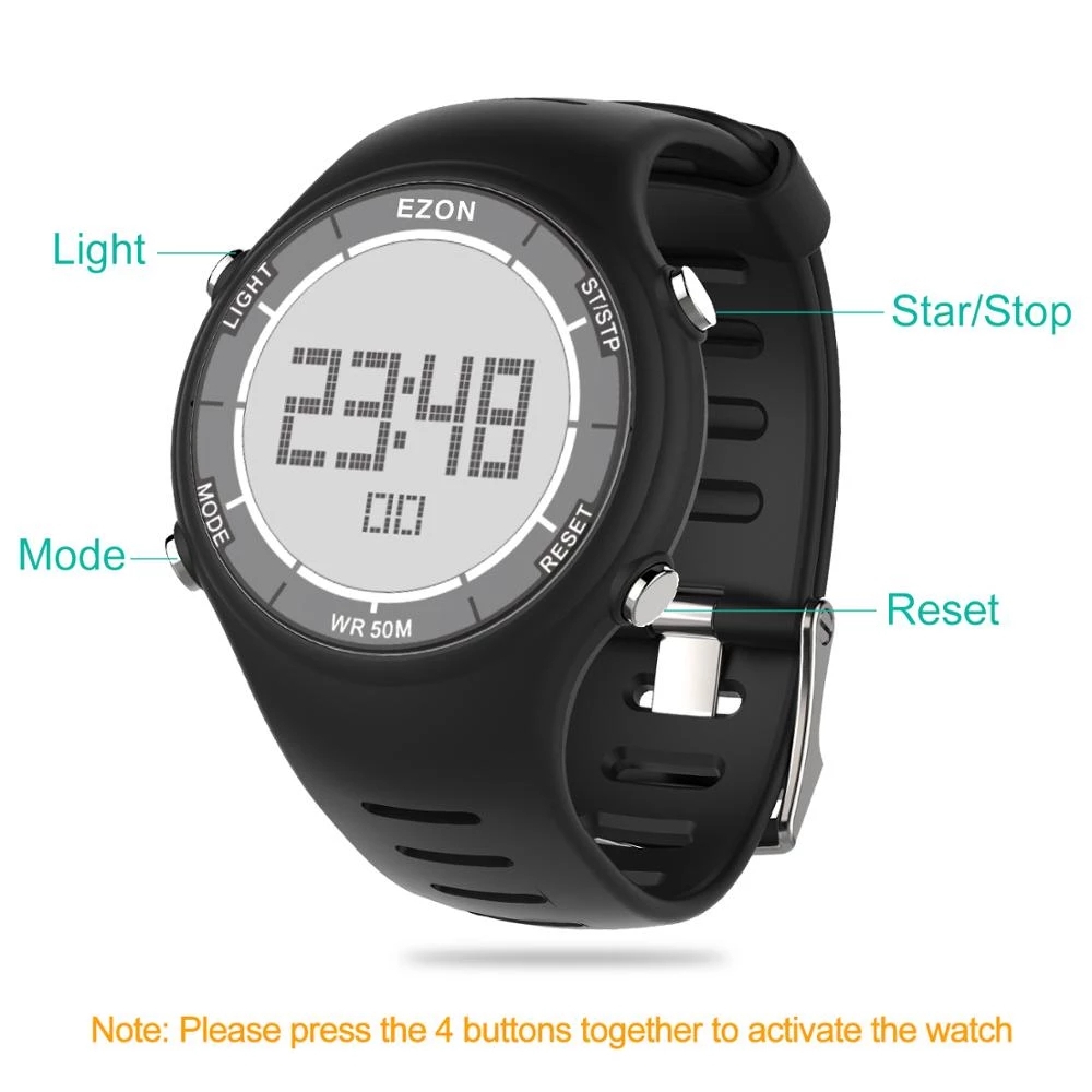 EZON New Fashion Woman Digital - Running Watch ulasan dan harga