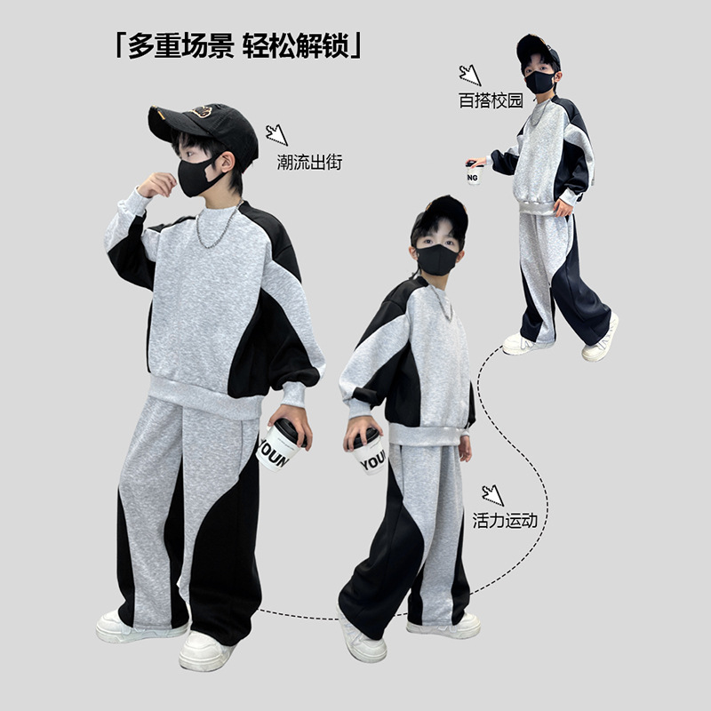 Teenager Boys Suit Autumn Spor - Running Gear Kids ulasan dan harga