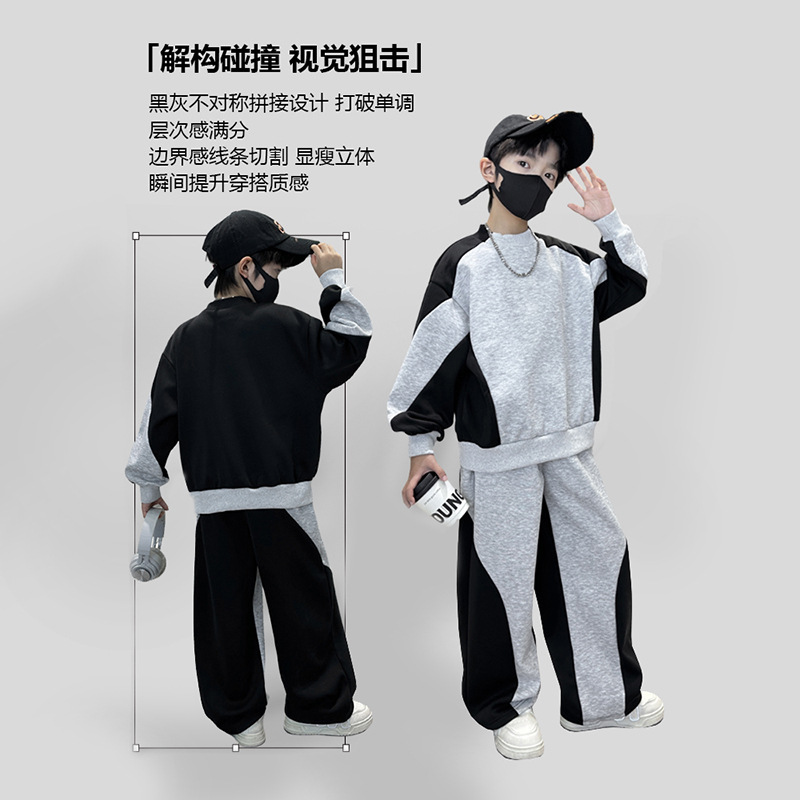 Teenager Boys Suit Autumn Spor - Running Gear Kids ulasan dan harga