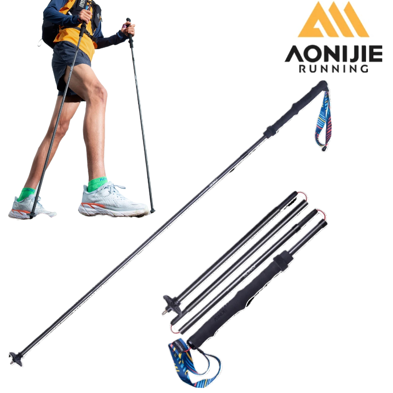 2pcs AONIJIE Folding Outdoor Q - Trekking Pole Carbon ulasan dan harga