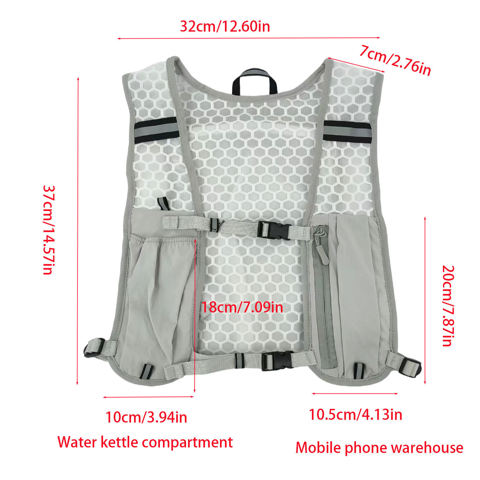 Unisex Running Vest Water-Resi - Hydration Vest ulasan dan harga