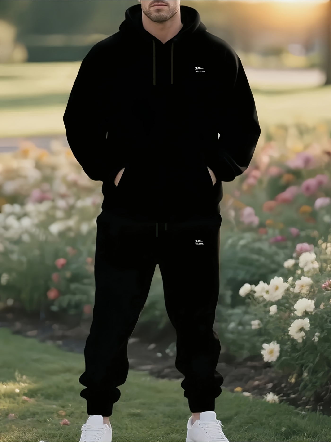 2026 Men 2‑Pieces Tracksuit Bl - Joggers Pants ulasan dan harga